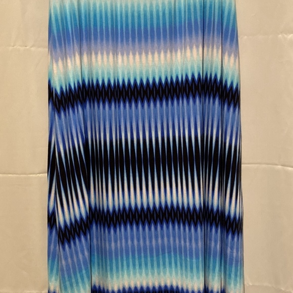 Blue Tie Dye Strapless Maxi Dress or Maxi Skirt Size Large - Picture 2 of 4